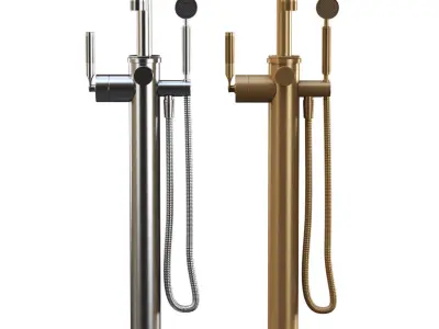 Floor Mounted Single Lever Bath by Samuel Heath 3D model