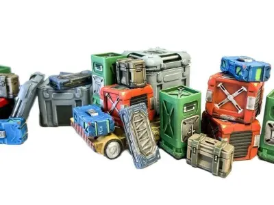 Space Station Hangar 3D print model