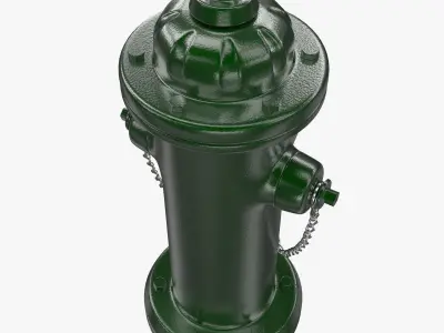 Hydrant fire 3D model