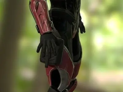 3D Sci Fi Female Soldier - Advanced Pack 3D model