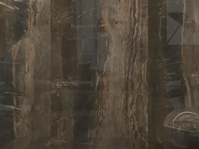 Wall Tiles Museum  Opera Brown 160x320 Set 2 Texture