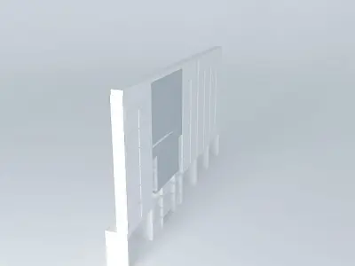 stennew3 wall with light Free 3D model