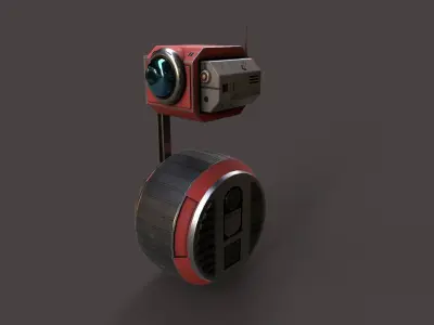 Droid V1 Low-poly 3D model