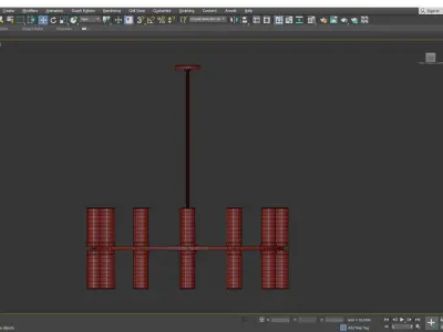 Revolve CH3090 Chandelier Low-poly 3D model