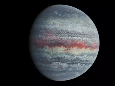 Exoplanet Series 01 - Crimson Storm 3D model