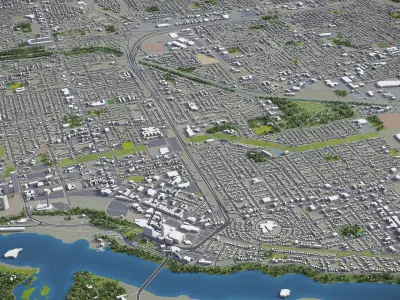 St Catharines Low-poly 3D model