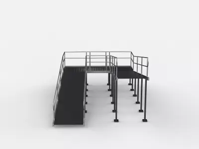 Wheelchair ramp 4 3D model