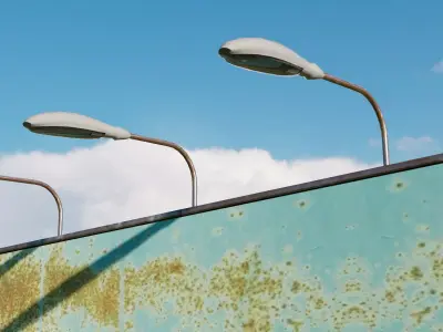 Outdoor Billboard - Low Poly 3D Model Free low-poly 3D model