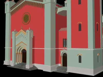 The New Evangelical Church Kezmarok Slovakia Free 3D model