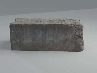Roadblock Low-poly 3D model buy