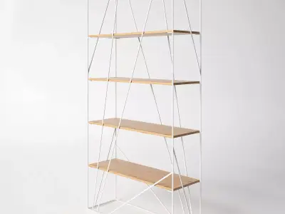 Rebar shelf industrial design 3D model