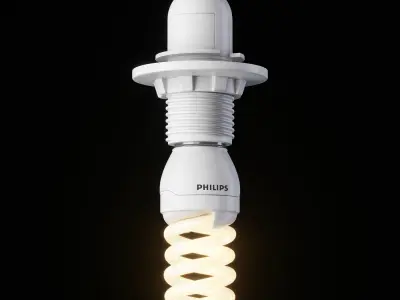 Compact Fluorescent Bulb 3D model