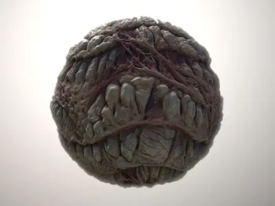 Material Skin Monster 55 Seamless PBR Texture Texture