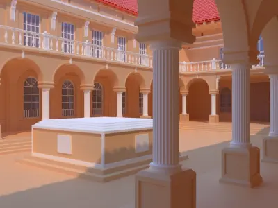 Vintage Palace Environment 3D model