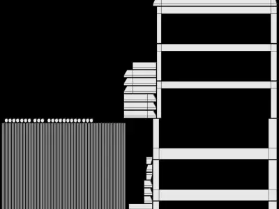 ANCIENT HOUSE OF BUENOS AIRES Low-poly 3D model