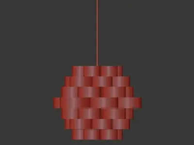 White Clouds Pendant 3D model