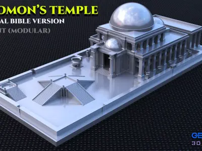 Solomons Temple 3D print Original Bible Version 3D print model