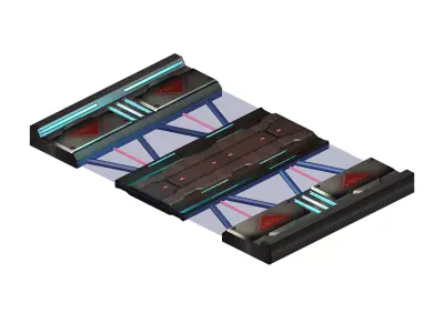 Satellite City Objects - Road 20 3D model