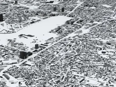 Marseille Streets and Buildings 3D model