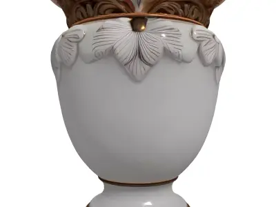 Ornate Classical Decorative Vase Urn Low-poly 3D model