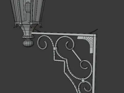 Street light Low-poly 3D model 22