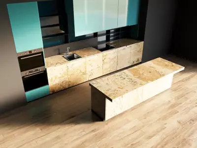36-Kitchen12 glossy 3 3D model