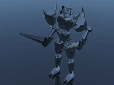 Robot Cyborg Space SciFi Character 3D model