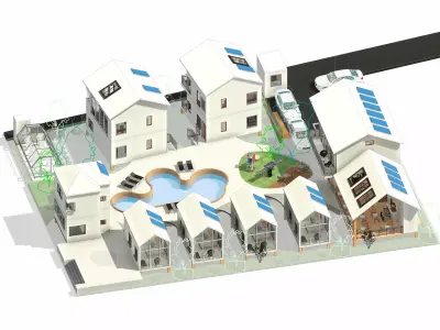 Sustainable Tourism Village Resort   3D model