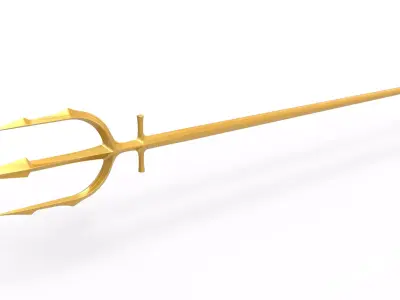 Trident of King Atlan from the movie Aquaman 2018 3D print model