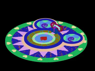 Disney main city - Mickey platform 03 3D model
