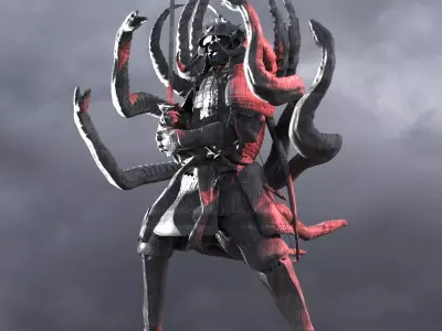Demon samurai Serpantman 2 3D model