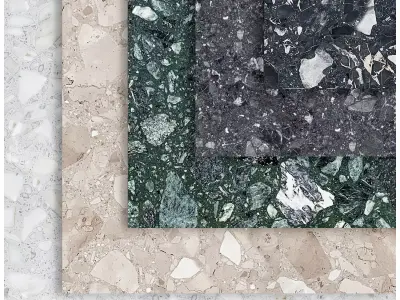 Terrazzo 8 four marble slabs Texture