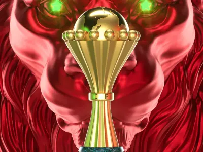 Lion Atlas morocco football national team 3D model