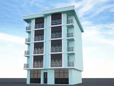 Ornate building 3d model 8 3D model