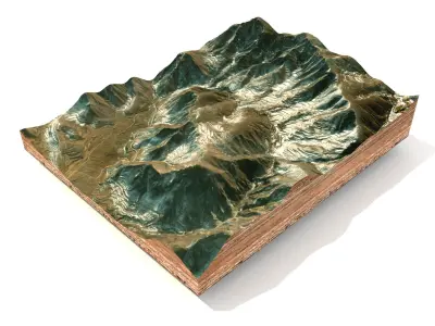 Mountain landscape 3D model