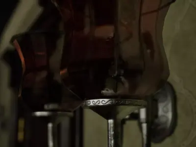 Wall Lamp Low-poly 3D model