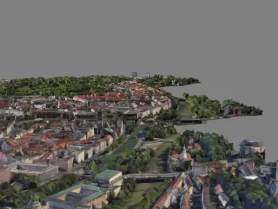 Map Munich-Allemagne - Model 3D 3D model