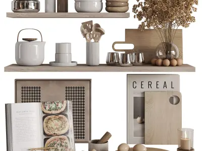 kitchen accessories N055 3D model
