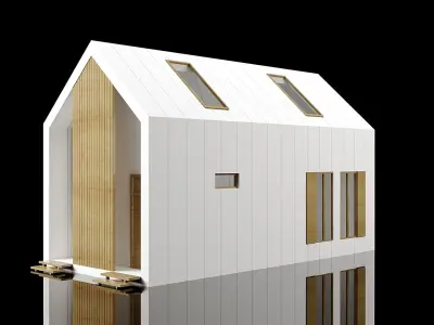 kolleksiya modren house N3 Low-poly 3D model