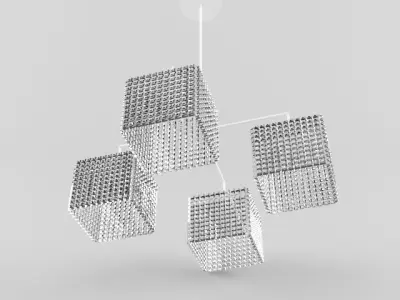 Crystal Chandelier 3D model 5