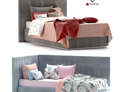 Day Bed Light Color 3D model