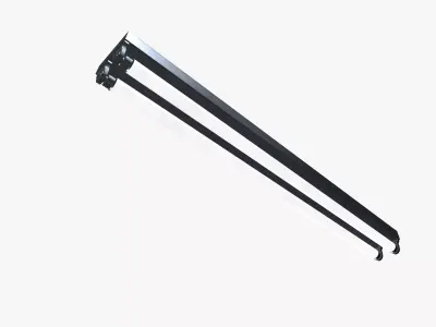 Tube Light Low-poly 3D model