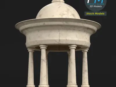 Garden kiosk pavilion 1 3D model