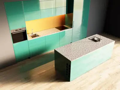 53-Kitchen5 glossy 5 3D model