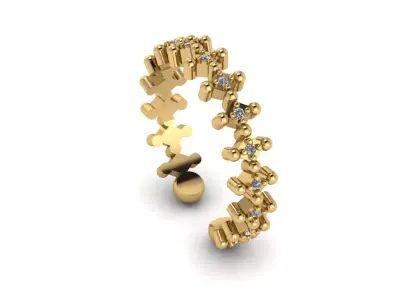 Ring - Gold - Silver 3D print model