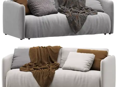 Sofa Chase Velvet Light 3D model