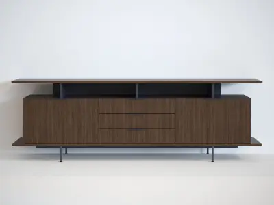 Alando 2 Doors Sideboard 3D model