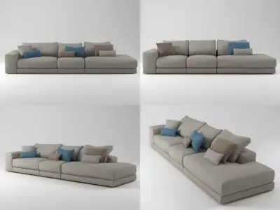 Hills sofa 8 3D model