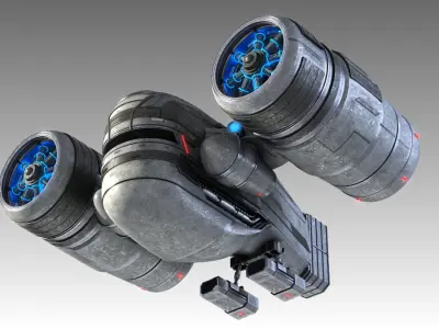 SciFi Spaceship 3D model