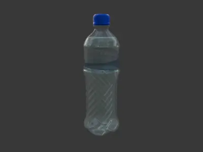 Mineral Water Bottle 3D model